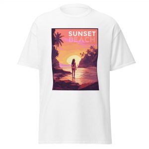 Men's Classic Tee (Sunset Beach) White