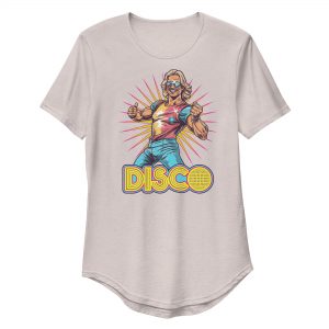 Men's Curved Street Hem T-Shirt (Disco) All Colours